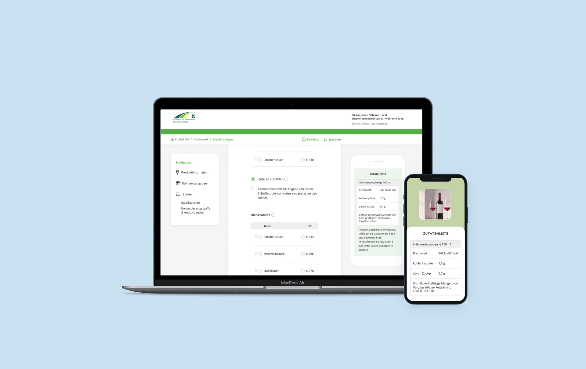E-Label for Wine  Producers