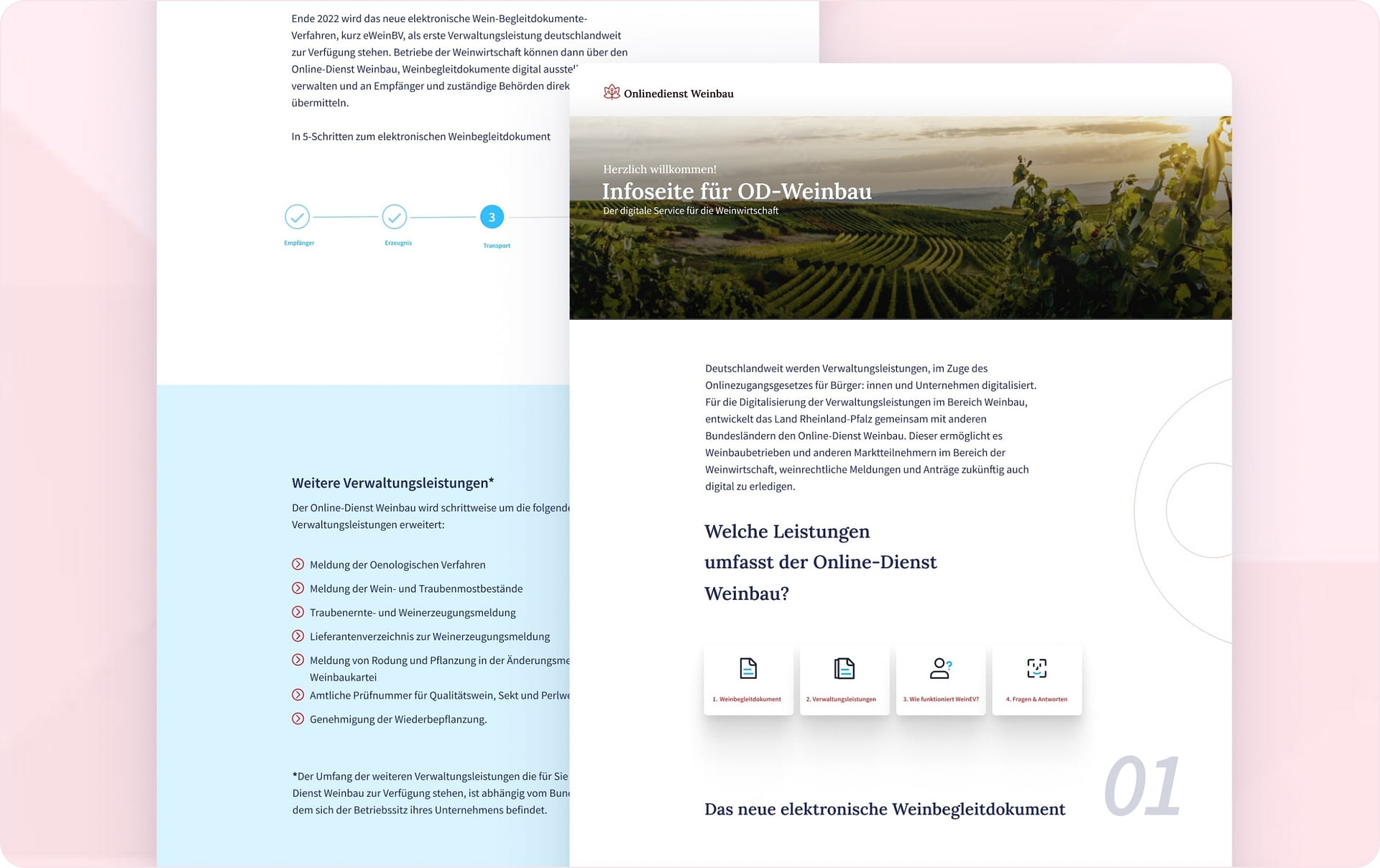 Optimierung der Webanwendung: Verbesserungen im Online-Dienst Weinbau